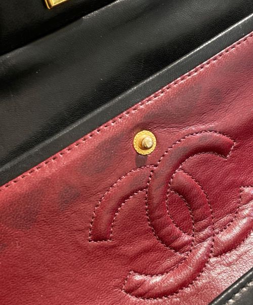 CHANEL（シャネル）CHANEL (シャネル) マトラッセ23 ブラック×ゴールド サイズ:23の古着・服飾アイテム