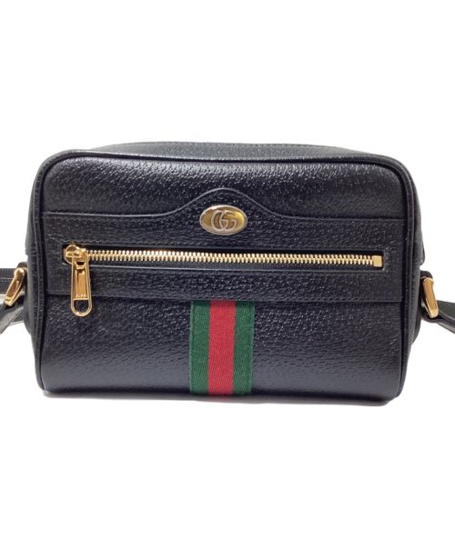 GUCCI（グッチ）GUCCI (グッチ) OPHIDIA(オフィディア) ミニショルダーバッグ ブラックの古着・服飾アイテム