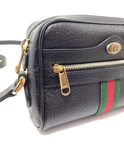 GUCCI（グッチ）GUCCI (グッチ) OPHIDIA(オフィディア) ミニショルダーバッグ ブラックの古着・服飾アイテム
