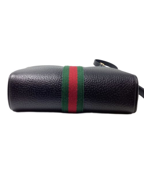GUCCI（グッチ）GUCCI (グッチ) OPHIDIA(オフィディア) ミニショルダーバッグ ブラックの古着・服飾アイテム