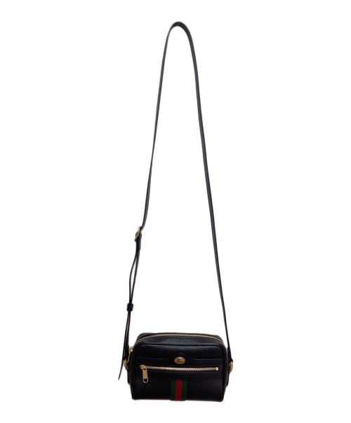 GUCCI（グッチ）GUCCI (グッチ) OPHIDIA(オフィディア) ミニショルダーバッグ ブラックの古着・服飾アイテム