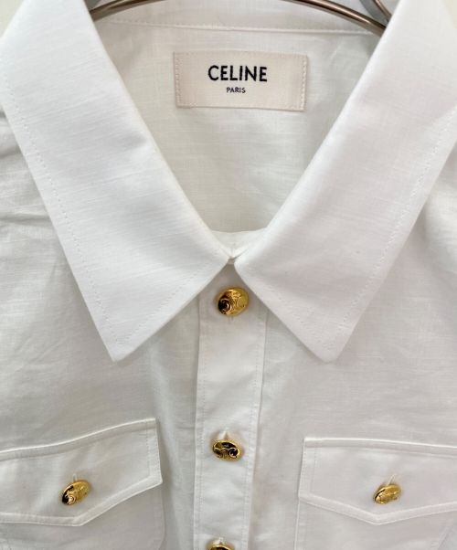 CELINE（セリーヌ）CELINE (セリーヌ) チェルシーシャツ ホワイト サイズ:36の古着・服飾アイテム