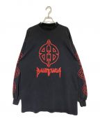 BALENCIAGAバレンシアガ）の古着「Long Sleeve Metal T-Shirt」｜グレー