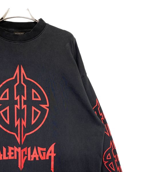 BALENCIAGA（バレンシアガ）BALENCIAGA (バレンシアガ) Long Sleeve Metal T-Shirt グレー サイズ:Lの古着・服飾アイテム