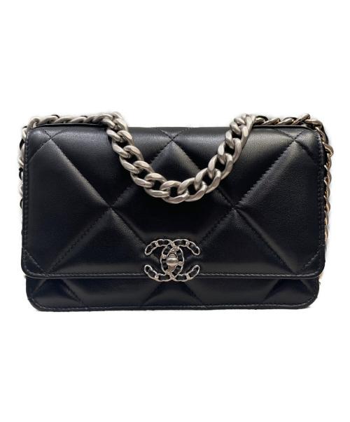 CHANEL（シャネル）CHANEL (シャネル) CHANEL19 チェーンショルダーバッグ ブラック×シルバー金具 サイズ:‐の古着・服飾アイテム