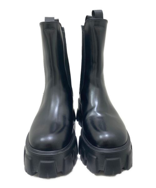 PRADA（プラダ）PRADA (プラダ) モノリスサイドゴアブーツ ブラック サイズ:37の古着・服飾アイテム