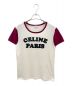 CELINE（セリーヌ）の古着「フロックロゴTシャツ」｜アイボリー×レッド