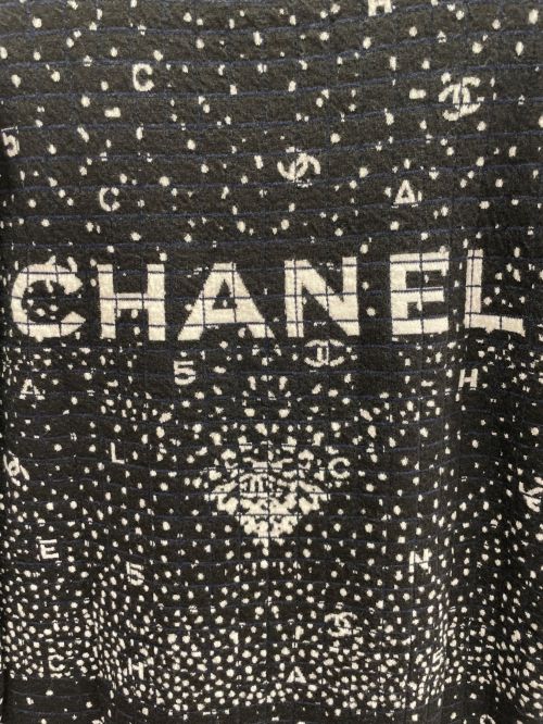CHANEL（シャネル）CHANEL (シャネル) Half Zip Coco Mark Knit Dress ブラック サイズ:42の古着・服飾アイテム