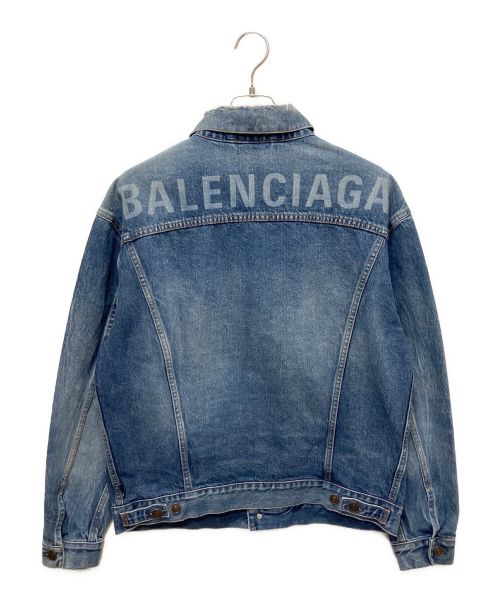 BALENCIAGA（バレンシアガ）BALENCIAGA (バレンシアガ) バックロゴデニムジャケット インディゴ サイズ:34の古着・服飾アイテム