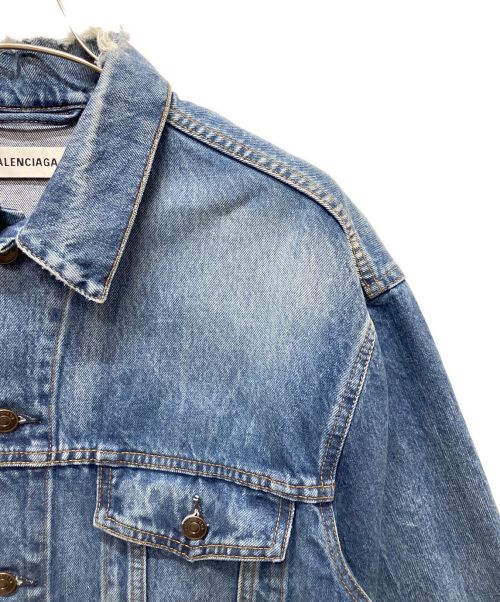 BALENCIAGA（バレンシアガ）BALENCIAGA (バレンシアガ) バックロゴデニムジャケット インディゴ サイズ:34の古着・服飾アイテム