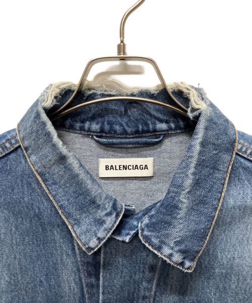 BALENCIAGA（バレンシアガ）BALENCIAGA (バレンシアガ) バックロゴデニムジャケット インディゴ サイズ:34の古着・服飾アイテム