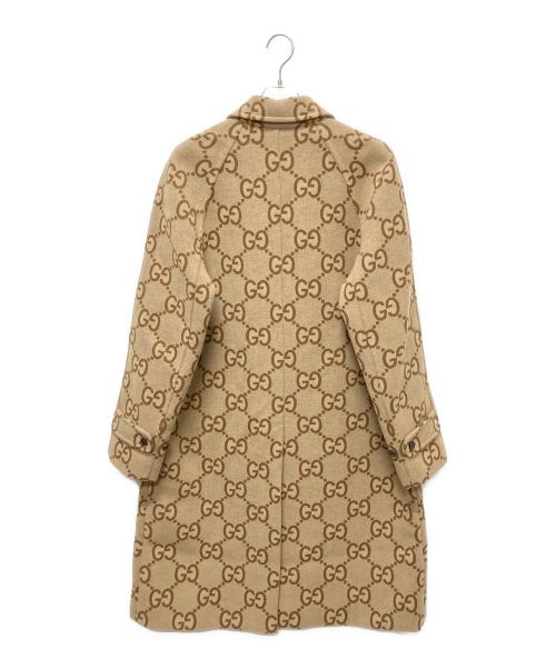 GUCCI（グッチ）GUCCI (グッチ) Jumbo GG Canvas Wool Car Coat ベージュ サイズ:48の古着・服飾アイテム