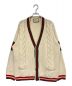 GUCCI（グッチ）の古着「オーバーサイズ ケーブルニット カーディガン」｜ベージュ