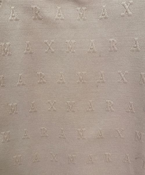 MaxMara（マックスマーラ）MaxMara (マックスマーラ) エンボスロゴワンピース ベージュ サイズ:36の古着・服飾アイテム