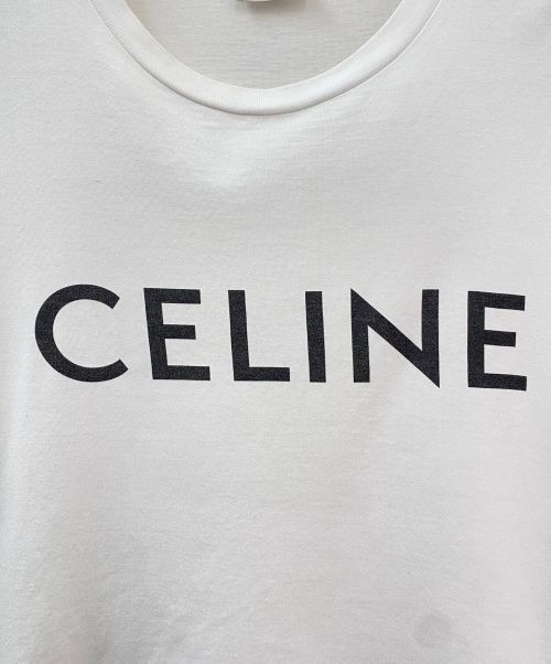 CELINE（セリーヌ）CELINE (セリーヌ) ロゴTシャツ ホワイト サイズ:XXSの古着・服飾アイテム