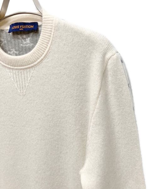 LOUIS VUITTON（ルイ ヴィトン）LOUIS VUITTON (ルイ ヴィトン) モノグラムカシミヤニット アイボリー サイズ:Sの古着・服飾アイテム