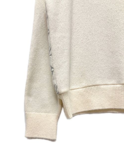 LOUIS VUITTON（ルイ ヴィトン）LOUIS VUITTON (ルイ ヴィトン) モノグラムカシミヤニット アイボリー サイズ:Sの古着・服飾アイテム
