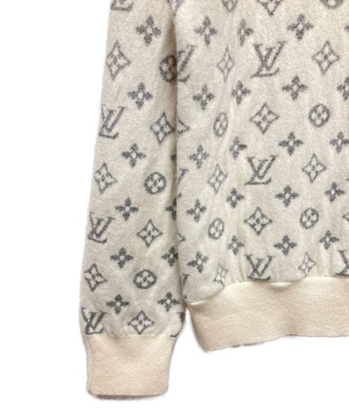 LOUIS VUITTON（ルイ ヴィトン）LOUIS VUITTON (ルイ ヴィトン) モノグラムカシミヤニット アイボリー サイズ:Sの古着・服飾アイテム