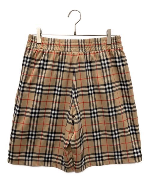 BURBERRY LONDON（バーバリーロンドン）BURBERRY LONDON (バーバリー ロンドン) ヴィンテージチェック テクニカルツイル ショーツ ブラウン サイズ:Sの古着・服飾アイテム