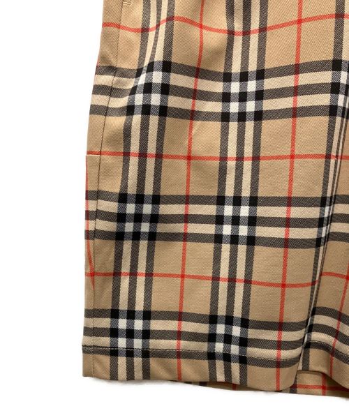 BURBERRY LONDON（バーバリーロンドン）BURBERRY LONDON (バーバリー ロンドン) ヴィンテージチェック テクニカルツイル ショーツ ブラウン サイズ:Sの古着・服飾アイテム