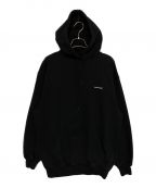 BALENCIAGAバレンシアガ）の古着「ワインポイントロゴパーカー」｜ブラック