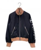 LOUIS VUITTONルイ ヴィトン）の古着「Sleeve Logo Track Jacket」｜ブラック×ベージュ