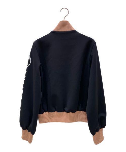 LOUIS VUITTON（ルイ ヴィトン）LOUIS VUITTON (ルイ ヴィトン) Sleeve Logo Track Jacket ブラック×ベージュ サイズ:36の古着・服飾アイテム