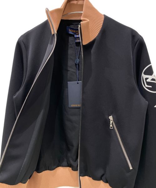 LOUIS VUITTON（ルイ ヴィトン）LOUIS VUITTON (ルイ ヴィトン) Sleeve Logo Track Jacket ブラック×ベージュ サイズ:36の古着・服飾アイテム