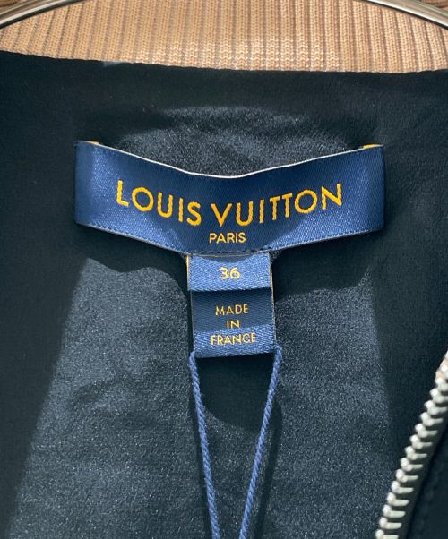 LOUIS VUITTON（ルイ ヴィトン）LOUIS VUITTON (ルイ ヴィトン) Sleeve Logo Track Jacket ブラック×ベージュ サイズ:36の古着・服飾アイテム