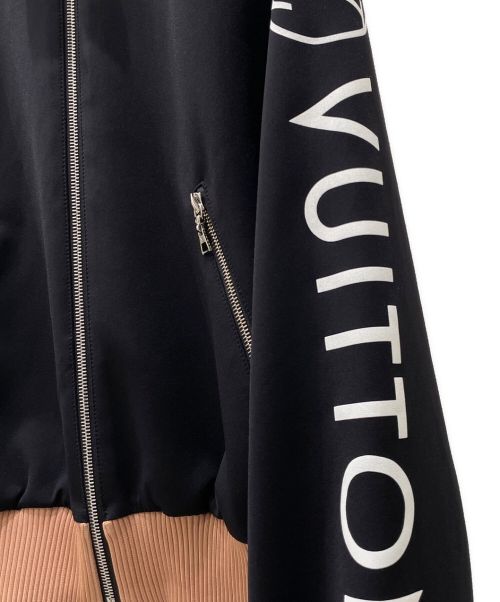LOUIS VUITTON（ルイ ヴィトン）LOUIS VUITTON (ルイ ヴィトン) Sleeve Logo Track Jacket ブラック×ベージュ サイズ:36の古着・服飾アイテム