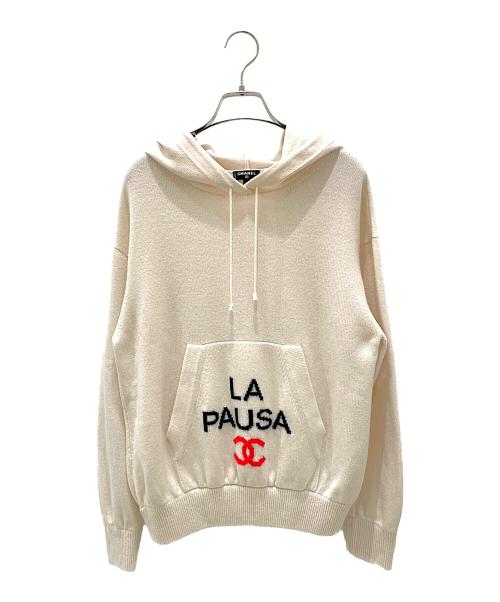 CHANEL（シャネル）CHANEL (シャネル) La Pausa Cashmere Knit Hoodie ベージュ サイズ:34の古着・服飾アイテム