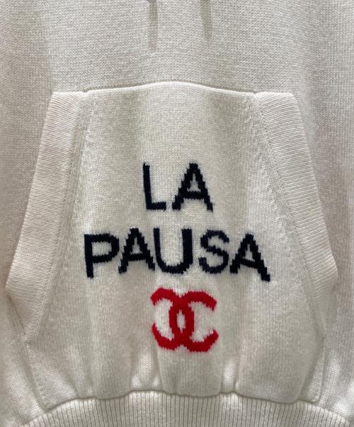 CHANEL（シャネル）CHANEL (シャネル) La Pausa Cashmere Knit Hoodie ベージュ サイズ:34の古着・服飾アイテム