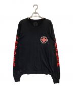 CHROME HEARTSクロムハーツ）の古着「Red Cross L/S Tee」｜ブラック