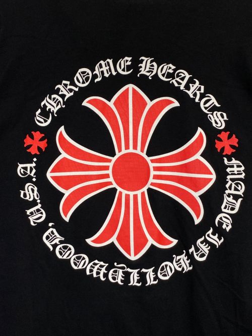 CHROME HEARTS（クロムハーツ）CHROME HEARTS (クロムハーツ) Red Cross L/S Tee ブラック サイズ:Mの古着・服飾アイテム