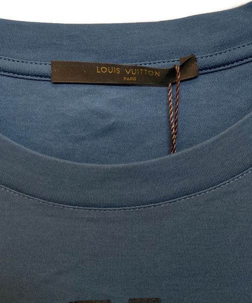 LOUIS VUITTON（ルイ ヴィトン）LOUIS VUITTON (ルイ ヴィトン) フロッキークロスロゴTシャツ ネイビー サイズ:XLの古着・服飾アイテム