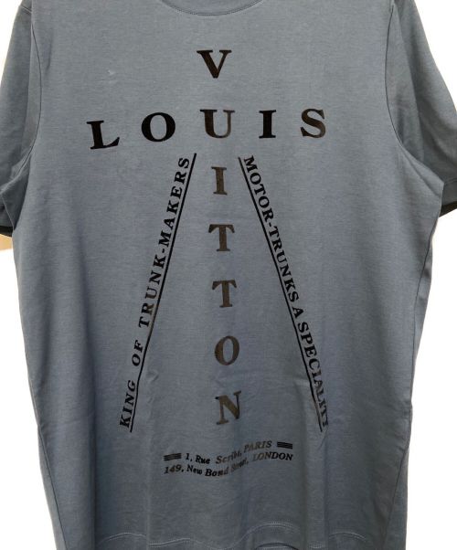 LOUIS VUITTON（ルイ ヴィトン）LOUIS VUITTON (ルイ ヴィトン) フロッキークロスロゴTシャツ ネイビー サイズ:XLの古着・服飾アイテム