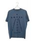 LOUIS VUITTON（ルイ ヴィトン）の古着「フロッキークロスロゴTシャツ」｜ネイビー