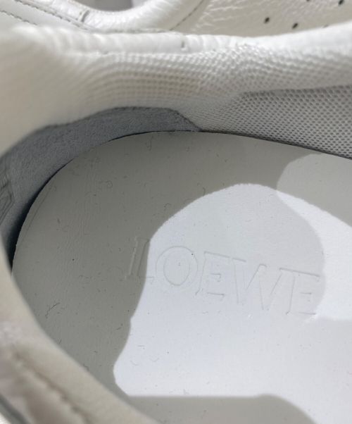 LOEWE（ロエベ）LOEWE (ロエベ) レザースニーカー ホワイト サイズ:39の古着・服飾アイテム