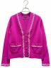 CHANEL（シャネル）の古着「Coco Mark Button Cardigan」｜パープル