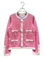 CHANELシャネル）の古着「ココマークボタンカーディガン」｜ピンク