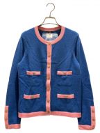 CHANELシャネル）の古着「Coco Mark Button Cardigan」｜ブルー