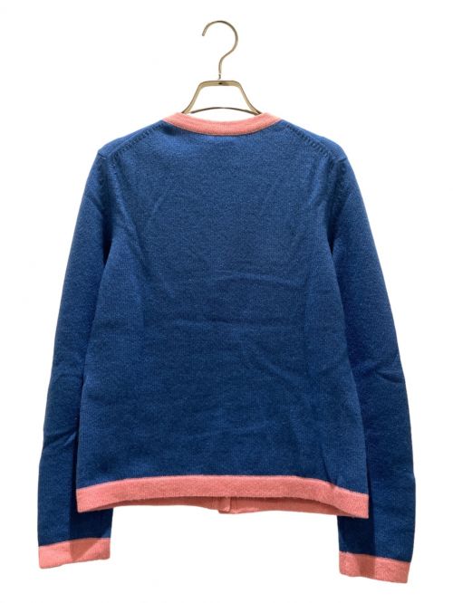 CHANEL（シャネル）CHANEL (シャネル) Coco Mark Button Cardigan ブルー サイズ:36の古着・服飾アイテム