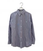 CELINEセリーヌ）の古着「トリオンフストライプシャツ」｜ブルー×ホワイト