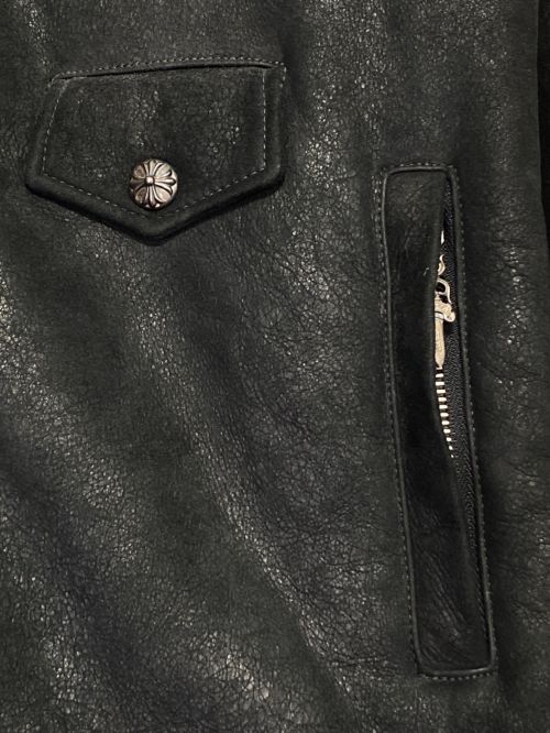 CHROME HEARTS（クロムハーツ）CHROME HEARTS (クロムハーツ) ムートンジャケット ブラック サイズ:Lの古着・服飾アイテム