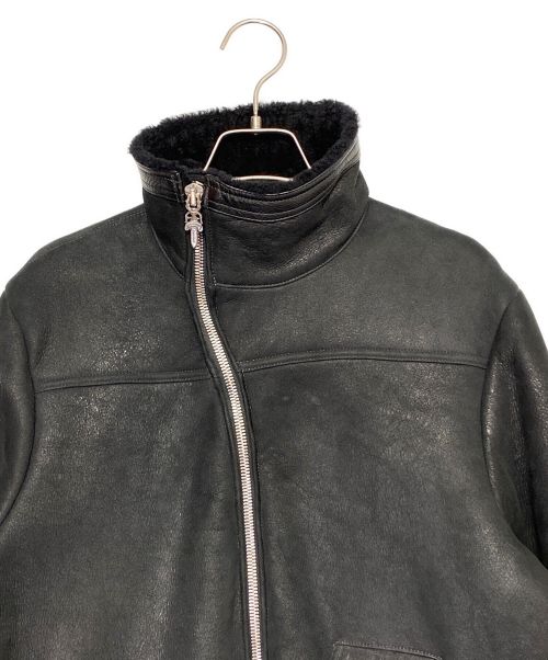 CHROME HEARTS（クロムハーツ）CHROME HEARTS (クロムハーツ) ムートンジャケット ブラック サイズ:Lの古着・服飾アイテム