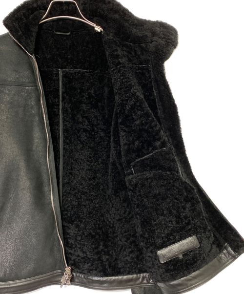 CHROME HEARTS（クロムハーツ）CHROME HEARTS (クロムハーツ) ムートンジャケット ブラック サイズ:Lの古着・服飾アイテム