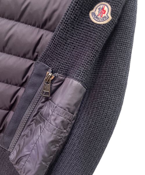 MONCLER（モンクレール）MONCLER (モンクレール) MAGLIONE TRICOT CARDIGAN/ダウンジャケット ネイビー サイズ:Mの古着・服飾アイテム