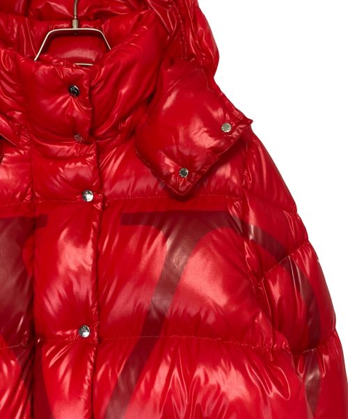 MONCLER（モンクレール）MONCLER (モンクレール) VALENTINO (ヴァレンティノ) ダウンジャケット レッド サイズ:38の古着・服飾アイテム