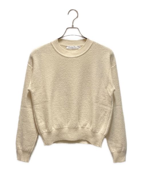 Christian Dior（クリスチャン ディオール）Christian Dior (クリスチャン ディオール) バック デザイン ニット ベージュ サイズ:34の古着・服飾アイテム