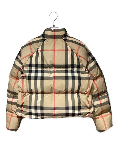 BURBERRY LONDON（バーバリーロンドン）BURBERRY LONDON (バーバリーロンドン) Nova Check Down Jacket（ノヴァチェックダウンジャケット） ベージュ サイズ:Mの古着・服飾アイテム